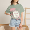 Praise the Lord T-Shirt — Pink Striped Christian Faith Tee (Colossians 3:17)