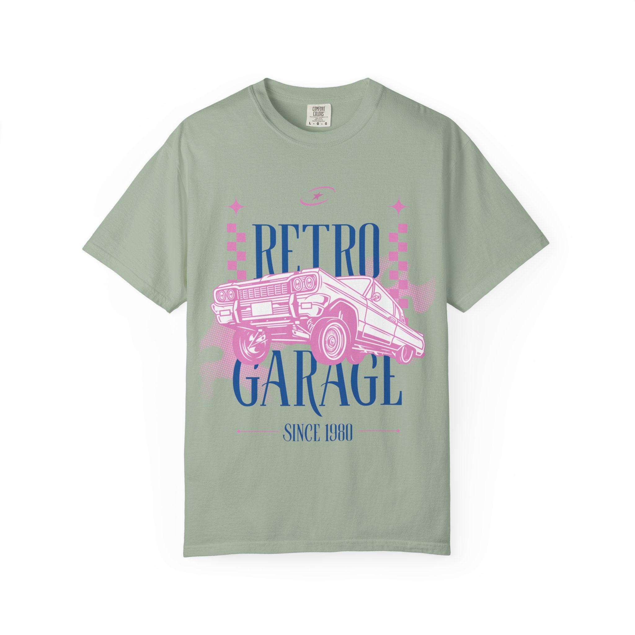 Retro Garage T-Shirt — Vintage Car Graphic "Since 1980"
