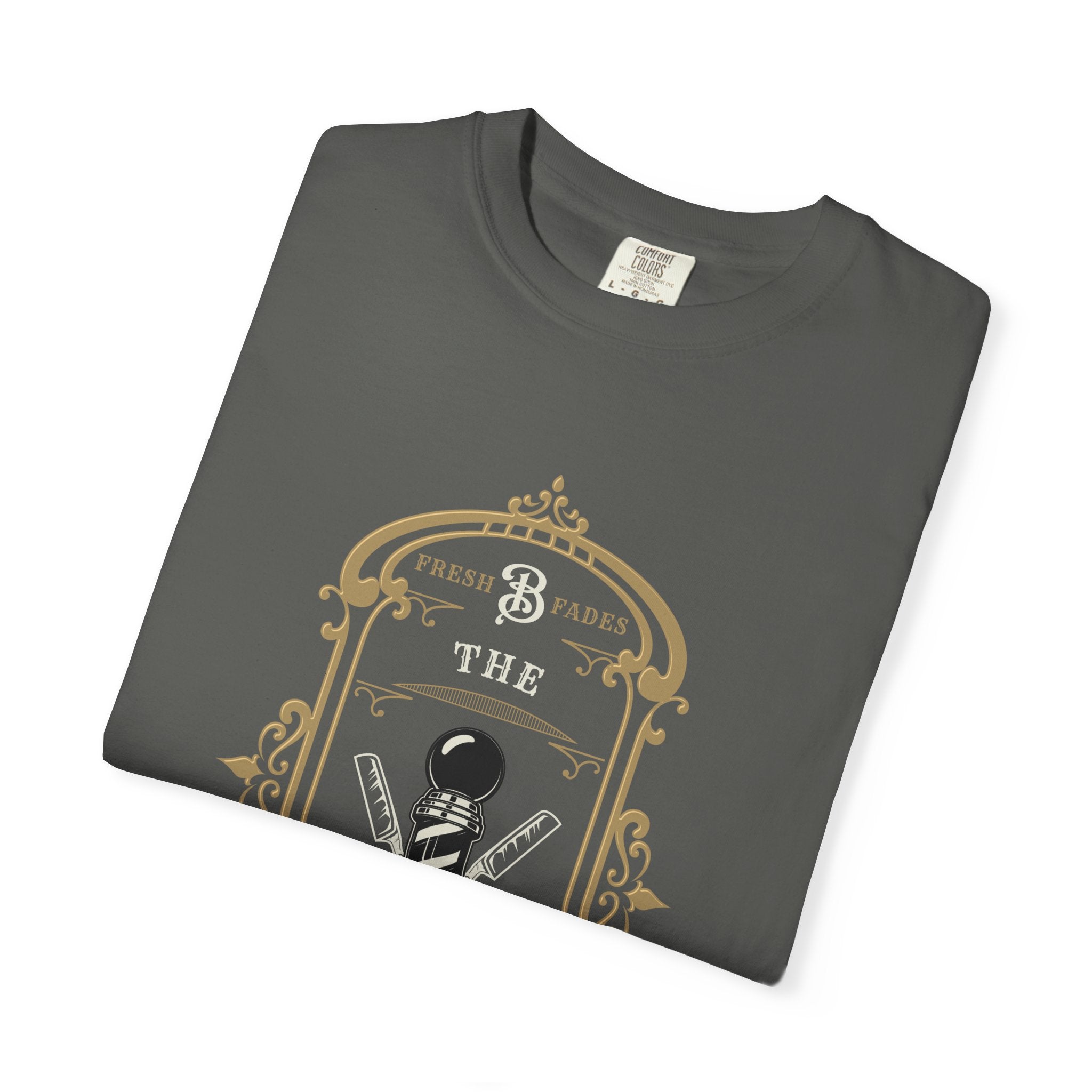 Barber Pole Tee — Vintage Shop Logo T-Shirt