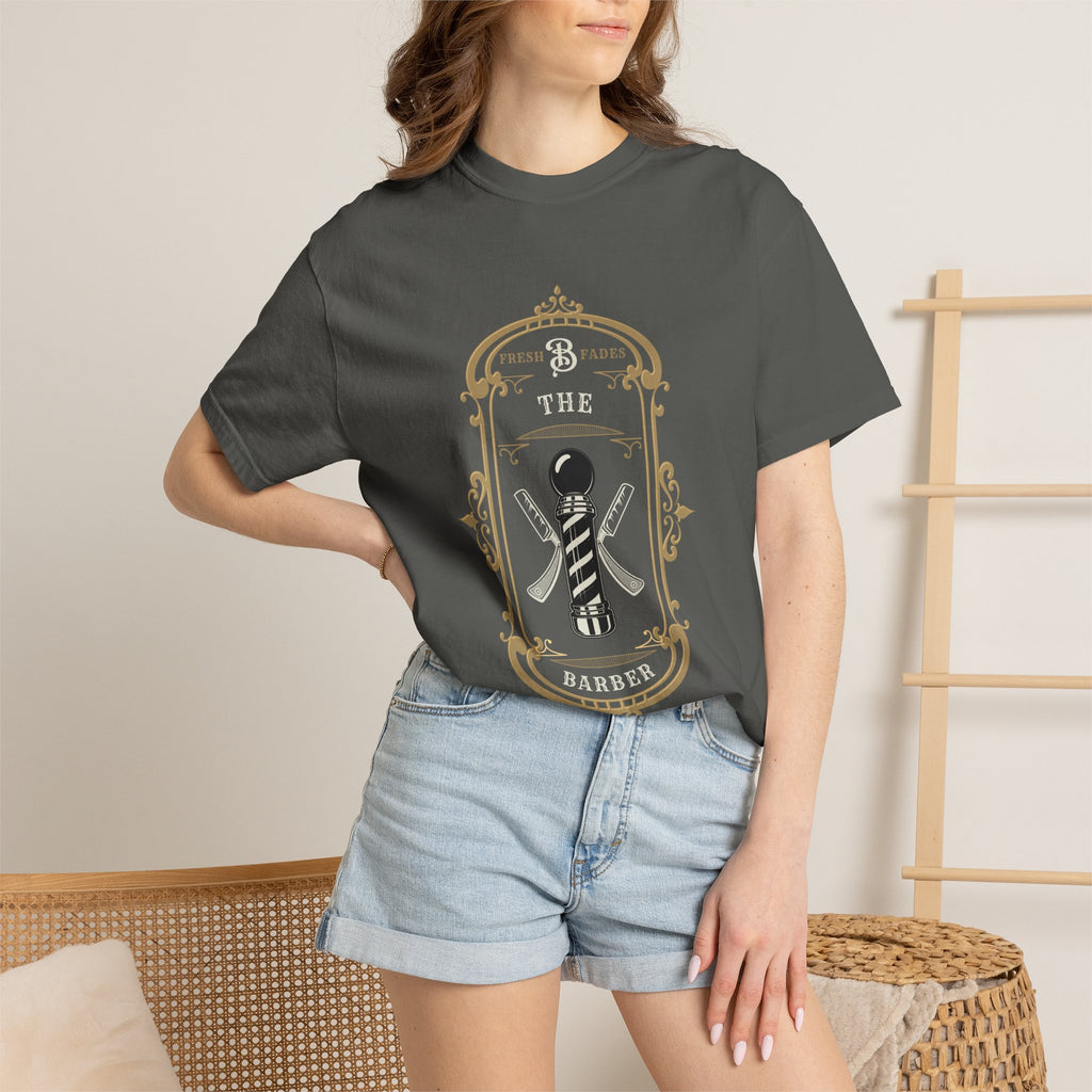 Barber Pole Tee — Vintage Shop Logo T-Shirt