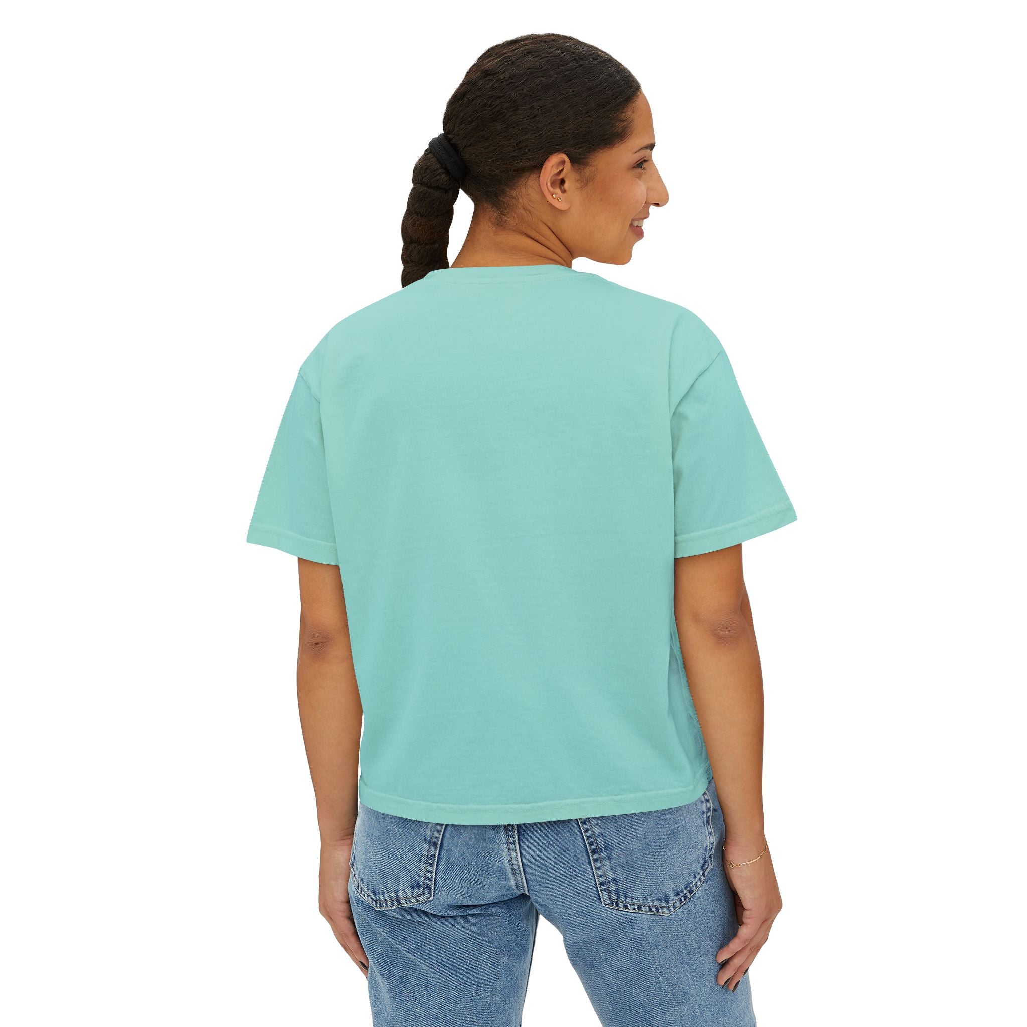 Cool Moms Love Jesus Boxy Tee — Christian Mom Graphic Shirt